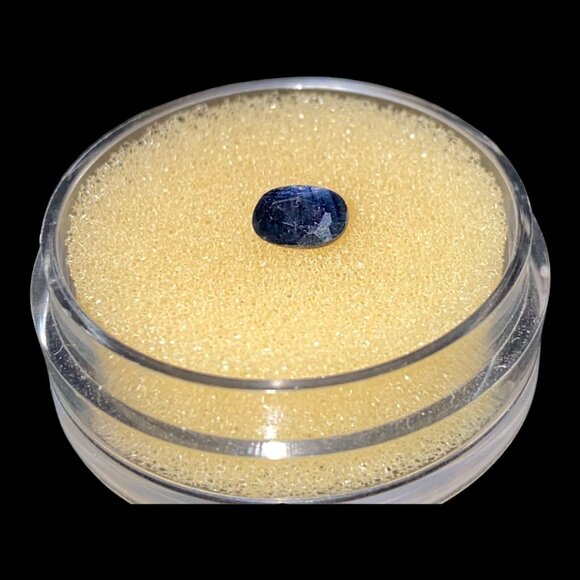 Gemstone Sapphire Blue Oval Faceted Stone - Picture 4 of 4